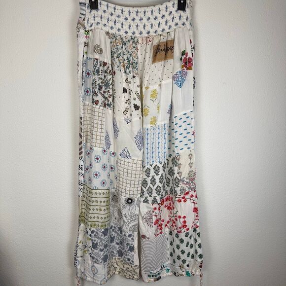 Jaded Gypsy Patchwork Bohemian Sunrise Pants Size L/XL - Picture 10 of 14